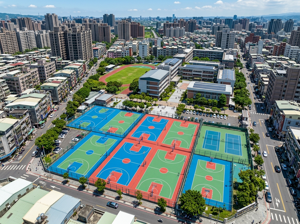 张掖市硅PU篮球场硅PU篮球场 - 价格