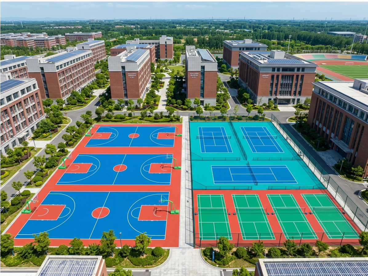 张掖市硅PU球场硅PU篮球场 - 一站式服务